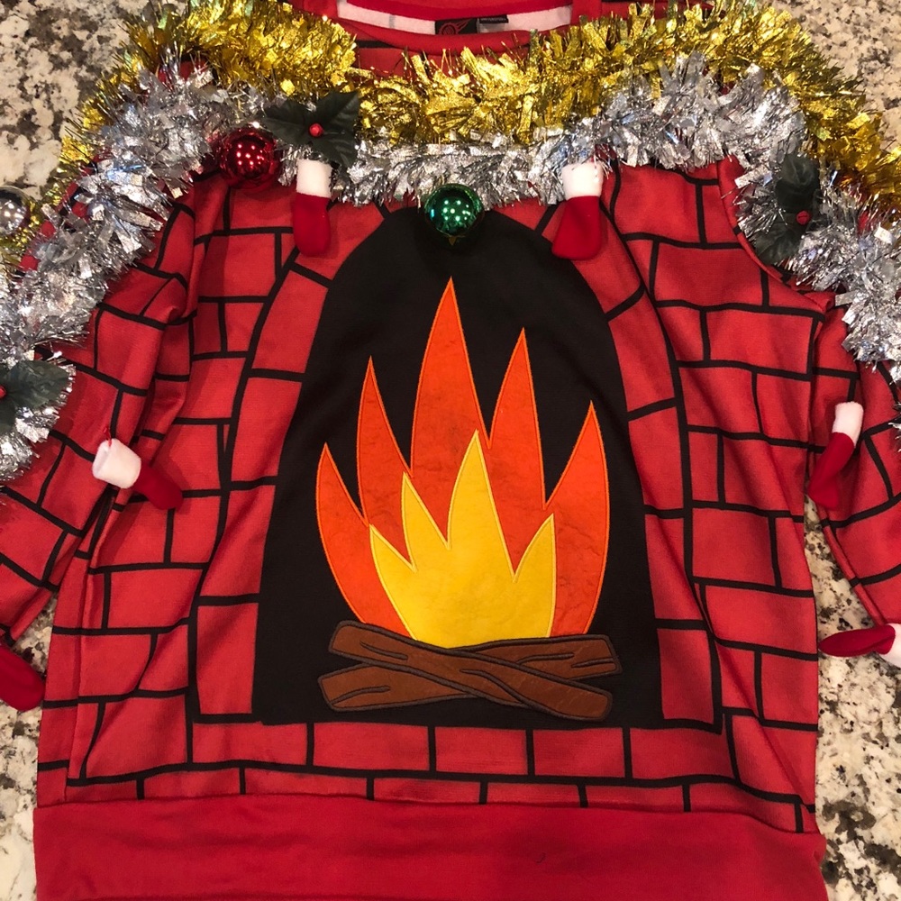Last minute Ugly Christmas sweater.